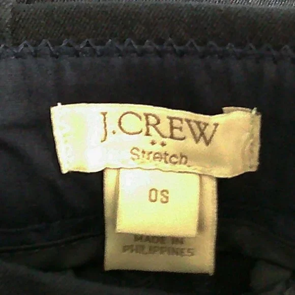 J Crew Factory - Stretch Navy Pant/Chino Trouser- Size 0 Short - Picture 4 of 5